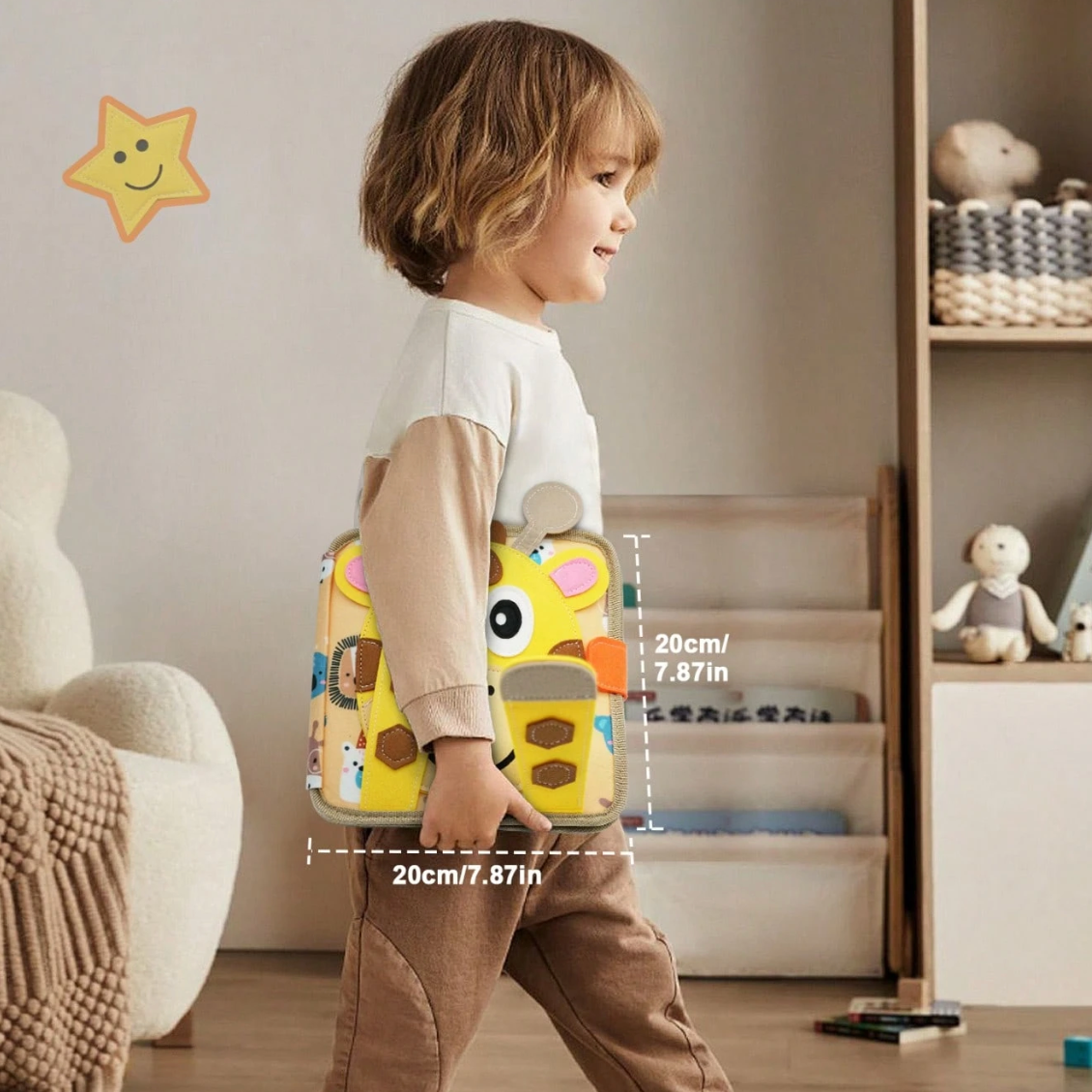 Playbino Busy Book - Vilt Montessori activiteitenboek - Leer spelenderwijs