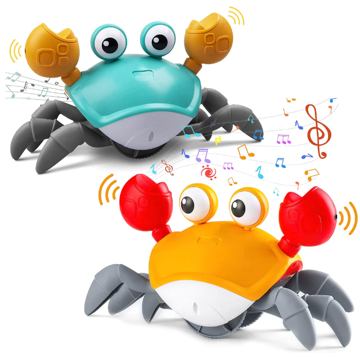 Playbino KruipKrab – Kruipende krab voor tummy time - Stimuleert kruipen
