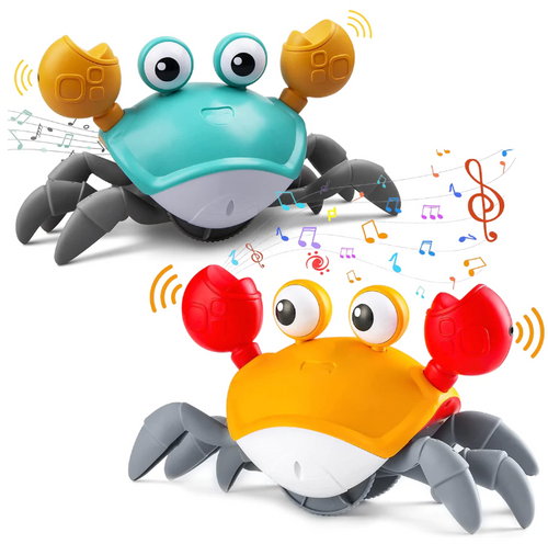 Playbino KruipKrab – Kruipende krab voor tummy time - Stimuleert kruipen