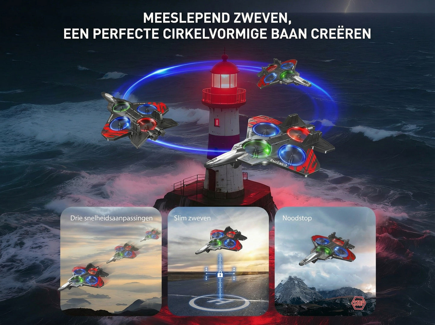 Playbino CloudCruiser - Lichtgewicht bestuurbaar vliegtuigje