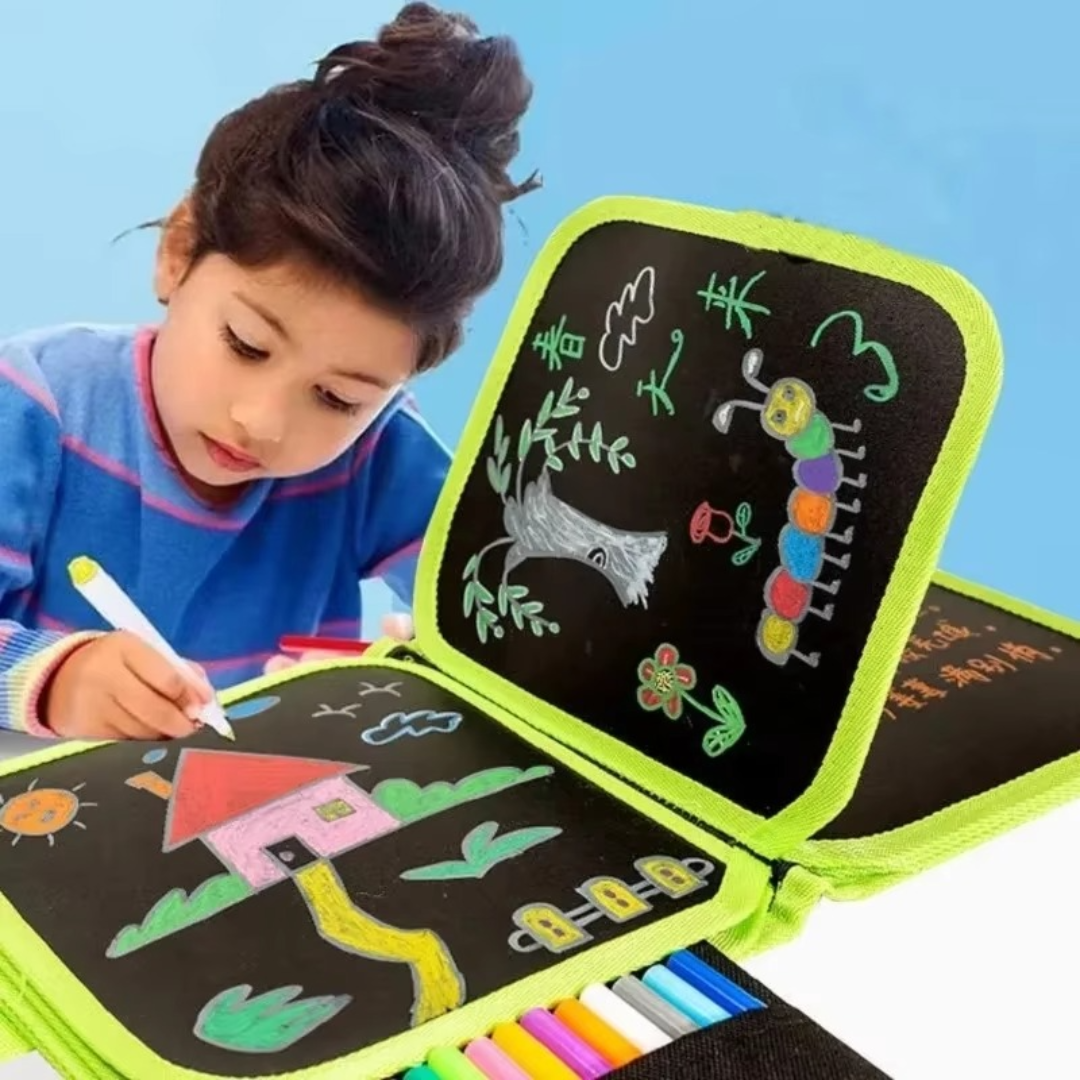 Playbino TekenWizard - Draagbaar en uitwisbaar kleurboek voor kinderen