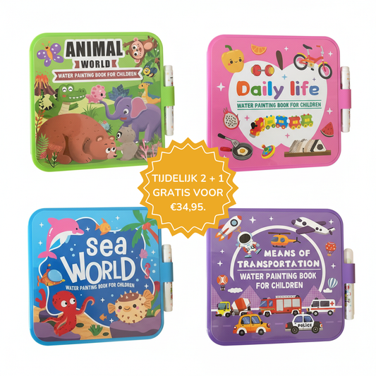Playbino Waterboek - Magisch kleuren met waterstiften