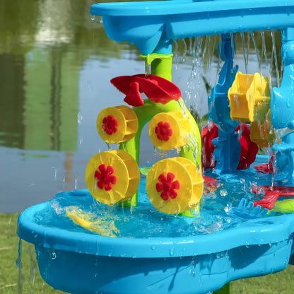 Playbino AcquaOntdekker - 3-laags zand- en waterspeeltafel met accessoires