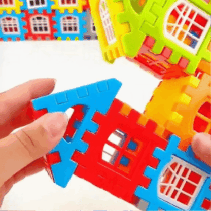 Playbino VormWereld - Montessori 3D bouwset voor bouwen van mini stadjes