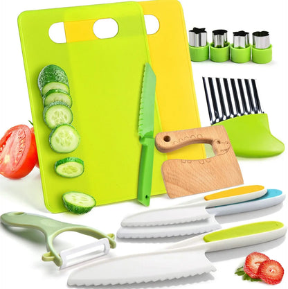 Playbino Kleine Chef Set - Kindvriendelijke kookset met veilige hulpmiddelen
