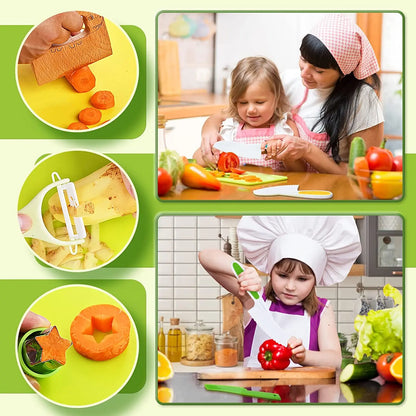 Playbino Kleine Chef Set - Kindvriendelijke kookset met veilige hulpmiddelen