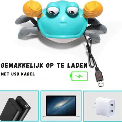 Playbino KruipKrab – Kruipende krab voor tummy time - Stimuleert kruipen